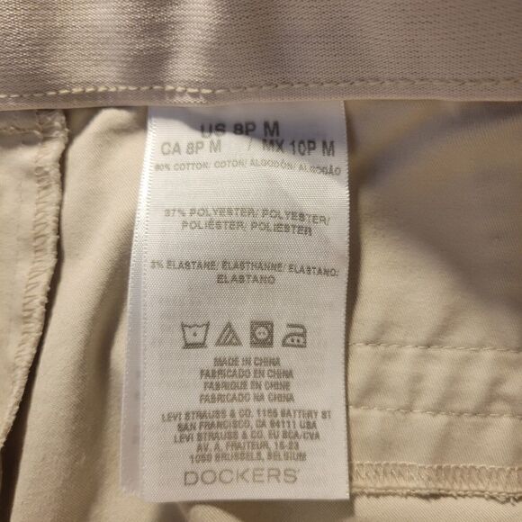 Dockers bootcut pants Women's 8PM Lt Beige Pre-owned - Picture 5 of 6